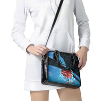 Snapper Fishing New Zealand Shoulder Handbag Tamure Fish Hook Maori Pattern LT22 - Polynesian Pride