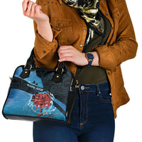 Snapper Fishing New Zealand Shoulder Handbag Tamure Fish Hook Maori Pattern LT22 - Polynesian Pride