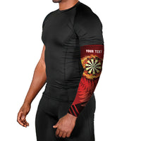 Personalised Darts New Zealand Arm Sleeves Silver Fern Red Color LT22 - Polynesian Pride