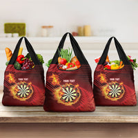 Personalised Darts New Zealand Grocery Bag Silver Fern Red Color LT22 3-pack One Size Red - Polynesian Pride