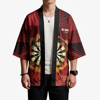 Personalised Darts New Zealand Kimono Silver Fern Red Color LT22 - Polynesian Pride