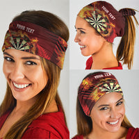 Personalised Darts New Zealand Neck Gaiter Silver Fern Red Color LT22 - Polynesian Pride