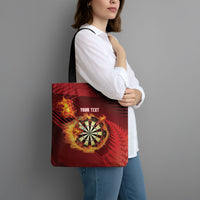 Personalised Darts New Zealand Tote Bag Silver Fern Red Color LT22 - Polynesian Pride