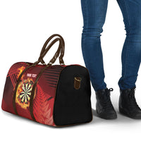 Personalised Darts New Zealand Travel Bag Silver Fern Red Color LT22 - Polynesian Pride