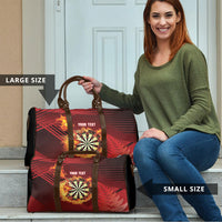 Personalised Darts New Zealand Travel Bag Silver Fern Red Color LT22 - Polynesian Pride