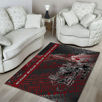 Personalised Cycling New Zealand Area Rug Aotearoa Pride Sportswear LT22 - Polynesian Pride
