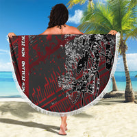 Personalised Cycling New Zealand Beach Blanket Aotearoa Pride Sportswear LT22 - Polynesian Pride