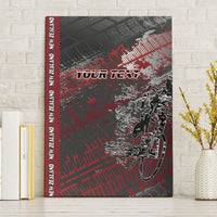 Personalised Cycling New Zealand Canvas Wall Art Aotearoa Pride Sportswear LT22 Without Frame Red - Polynesian Pride
