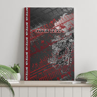 Personalised Cycling New Zealand Canvas Wall Art Aotearoa Pride Sportswear LT22 - Polynesian Pride