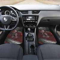 Personalised Cycling New Zealand Car Mats Aotearoa Pride Sportswear LT22 Set 2pcs - Front Red - Polynesian Pride