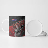 Personalised Cycling New Zealand Ceramic Mug Aotearoa Pride Sportswear LT22 - Polynesian Pride