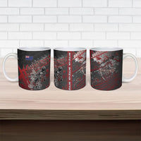 Personalised Cycling New Zealand Ceramic Mug Aotearoa Pride Sportswear LT22 - Polynesian Pride