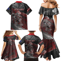 Personalised Cycling New Zealand Family Matching Mermaid Dress and Hawaiian Shirt Aotearoa Pride Sportswear