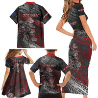 Personalised Cycling New Zealand Family Matching Short Sleeve Bodycon Dress and Hawaiian Shirt Aotearoa Pride Sportswear