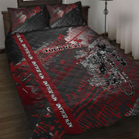 Personalised Cycling New Zealand Quilt Bed Set Aotearoa Pride Sportswear LT22 Red - Polynesian Pride
