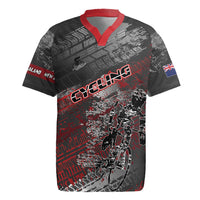 Personalised Cycling New Zealand Rugby Jersey Aotearoa Pride Sportswear LT22 Red - Polynesian Pride