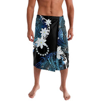 Cook Islands Maori Language Week Lavalava Tiare Maori Kuki Airani Blue Pattern LT22 Blue - Polynesian Pride