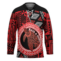 Personalised Tonga Language Week Hockey Jersey Heilala Turtle Malo E Lelei