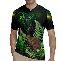 Kiwi New Zealand Personalised Rugby Jersey Aotearoa Map Silver Fern Koru Pattern LT22 - Polynesian Pride