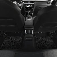 Kiwi New Zealand Personalised Car Mats NZ Map Pohutukawa Fern Maori Pattern LT22 Set 2pcs - Back Red - Polynesian Pride