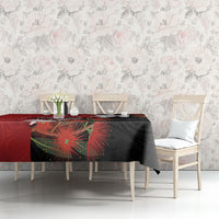 Kiwi New Zealand Personalised Tablecloth NZ Map Pohutukawa Fern Maori Pattern LT22 - Polynesian Pride