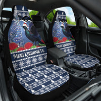 New Zealand Tui Bird Christmas Car Seat Cover Pohutukawa Xmas Tree Meri Kirihimete