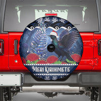 New Zealand Tui Bird Christmas Spare Tire Cover Pohutukawa Xmas Tree Meri Kirihimete