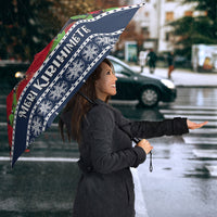 New Zealand Tui Bird Christmas Umbrella Pohutukawa Xmas Tree Meri Kirihimete
