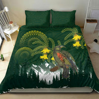 Kea Bird Kowhai New Zealand Bedding Set Mountain Landscape Maori Art LT22 - Polynesian Pride