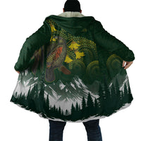 Kea Bird Kowhai New Zealand Cloak Mountain Landscape Maori Art LT22 - Polynesian Pride
