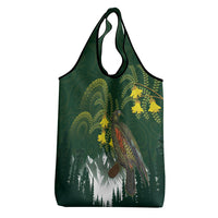 Kea Bird Kowhai New Zealand Grocery Bag Mountain Landscape Maori Art LT22 - Polynesian Pride