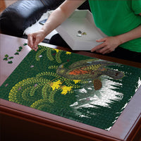 Kea Bird Kowhai New Zealand Puzzle Mountain Landscape Maori Art LT22 - Polynesian Pride