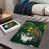 Kea Bird Kowhai New Zealand Puzzle Mountain Landscape Maori Art LT22 - Polynesian Pride