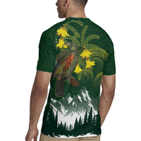 Kea Bird Kowhai New Zealand Rugby Jersey Mountain Landscape Maori Art LT22 - Polynesian Pride