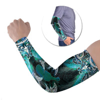 New Zealand Kotiate Weapon Arm Sleeves Aotearoa Mango Paua Shell Maori Pattern