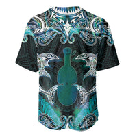 New Zealand Kotiate Weapon Baseball Jersey Aotearoa Mango Paua Shell Maori Pattern