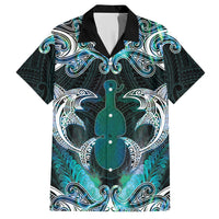 New Zealand Kotiate Weapon Hawaiian Shirt Aotearoa Mango Paua Shell Maori Pattern