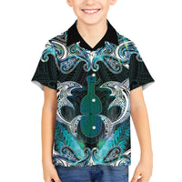 New Zealand Kotiate Weapon Hawaiian Shirt Aotearoa Mango Paua Shell Maori Pattern LT22 - Polynesian Pride