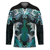 New Zealand Kotiate Weapon Hockey Jersey Aotearoa Mango Paua Shell Maori Pattern