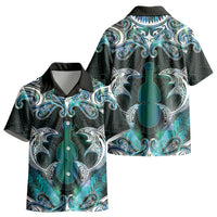 New Zealand Kotiate Weapon Kid Hawaiian Shirt Aotearoa Mango Paua Shell Maori Pattern LT22 - Polynesian Pride