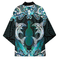 New Zealand Kotiate Weapon Kimono Aotearoa Mango Paua Shell Maori Pattern