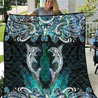 New Zealand Kotiate Weapon Quilt Aotearoa Mango Paua Shell Maori Pattern