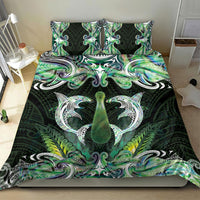 New Zealand Mere Pounamu Weapon Bedding Set Aotearoa Mango Paua Shell Maori Pattern