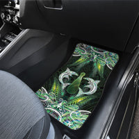 New Zealand Mere Pounamu Weapon Car Mats Aotearoa Mango Paua Shell Maori Pattern