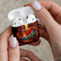 New Zealand Kea Bird Matariki Personalised AirPods Case Silver Fern Maori Pattern LT22 - Polynesian Pride