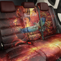 New Zealand Kea Bird Matariki Personalised Back Car Seat Cover Silver Fern Maori Pattern LT22 - Polynesian Pride