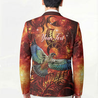 New Zealand Kea Bird Matariki Personalised Blazer Silver Fern Maori Pattern LT22 - Polynesian Pride