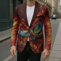 New Zealand Kea Bird Matariki Personalised Blazer Silver Fern Maori Pattern LT22 - Polynesian Pride