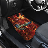 New Zealand Kea Bird Matariki Personalised Car Mats Silver Fern Maori Pattern LT22 - Polynesian Pride