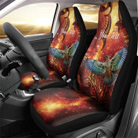 New Zealand Kea Bird Matariki Personalised Car Seat Cover Silver Fern Maori Pattern LT22 - Polynesian Pride
